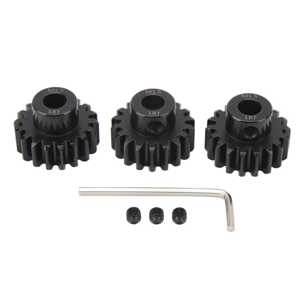 3pcs RC Car Gear Set 8mm Inner Hole Steel Car Motor Gear for 1 5 1 8 1 10 Model Car