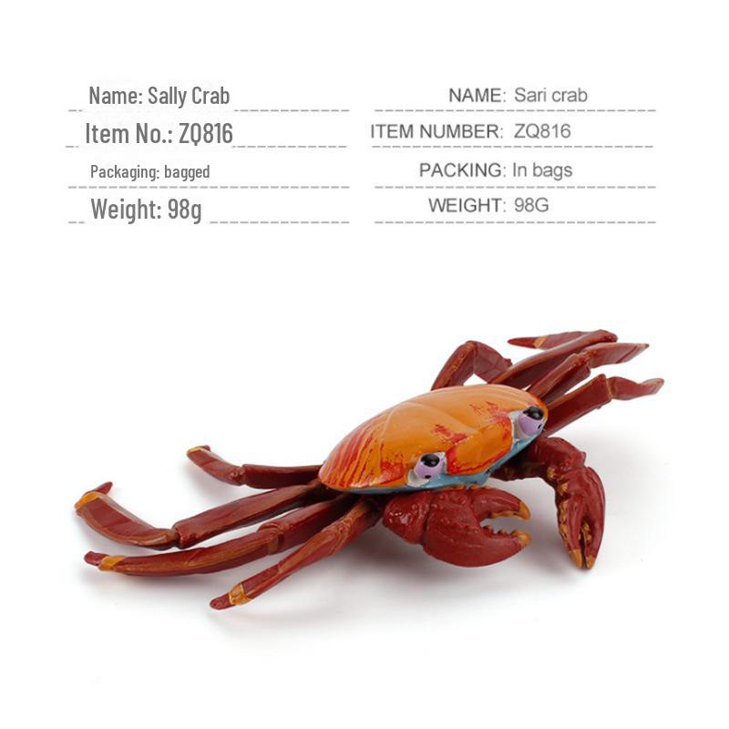 Cross-Border Marine Simulation Toy: Crab & Lobster Models for Kids