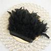 Feather10 Meters 32 Colors Dyed Turkey Feather Trim Fringe Stripped Feathers Ribbon Width 10-15cm for Dress Clothing Crafts Decoration