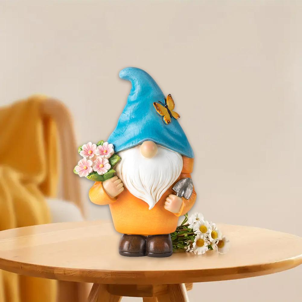 

Resin Gnomes Garden Decor Garden Gnomes Statue Outdoor Garden Gnome for Indoor Outdoor Patio Lawn Garden красный