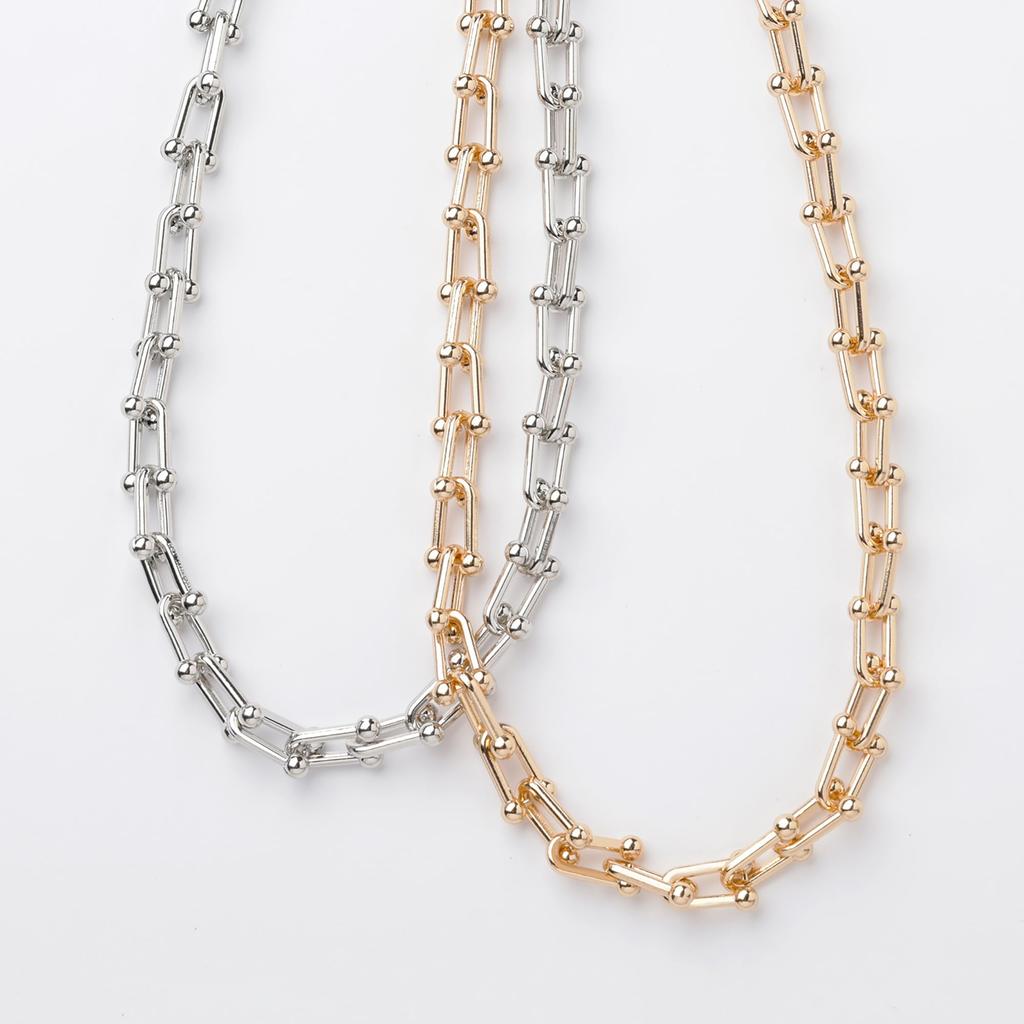 [Matthewmark][Link Chain Necklace (Gold Color)] Women's Necklace, Affordable, Birthday Present, Gift, Popular littlechain04G