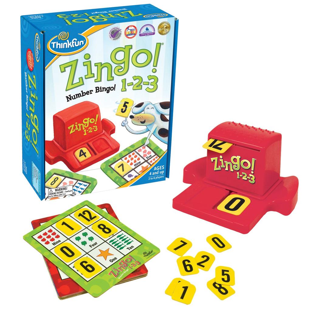 ThinkFun 7703 A Game To Develop English Skills Japanese Instruction Manual Included Ages 4 and Up "Jingo 1-2-3" (multilingual Skills)