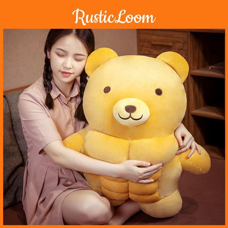Bear Soft Cute Short Plush Animal Plushie For Bedroom And Nursery Decor Room