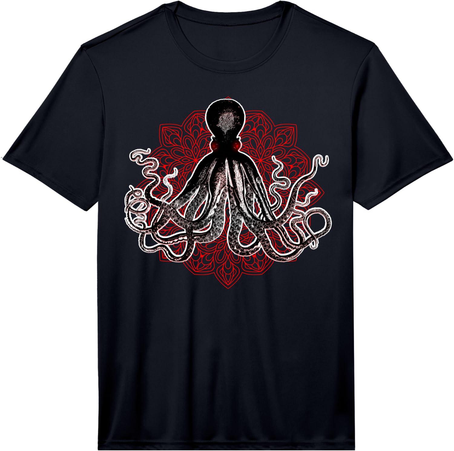 Octopus Cute Shirt Sea Creature Ocean Lover Gift Performance Unisex T-Shirt S