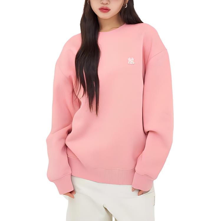 MLB New York Yankees Sweatshirt Unisex Hemp Pink 3AMTB0646-50PKM
