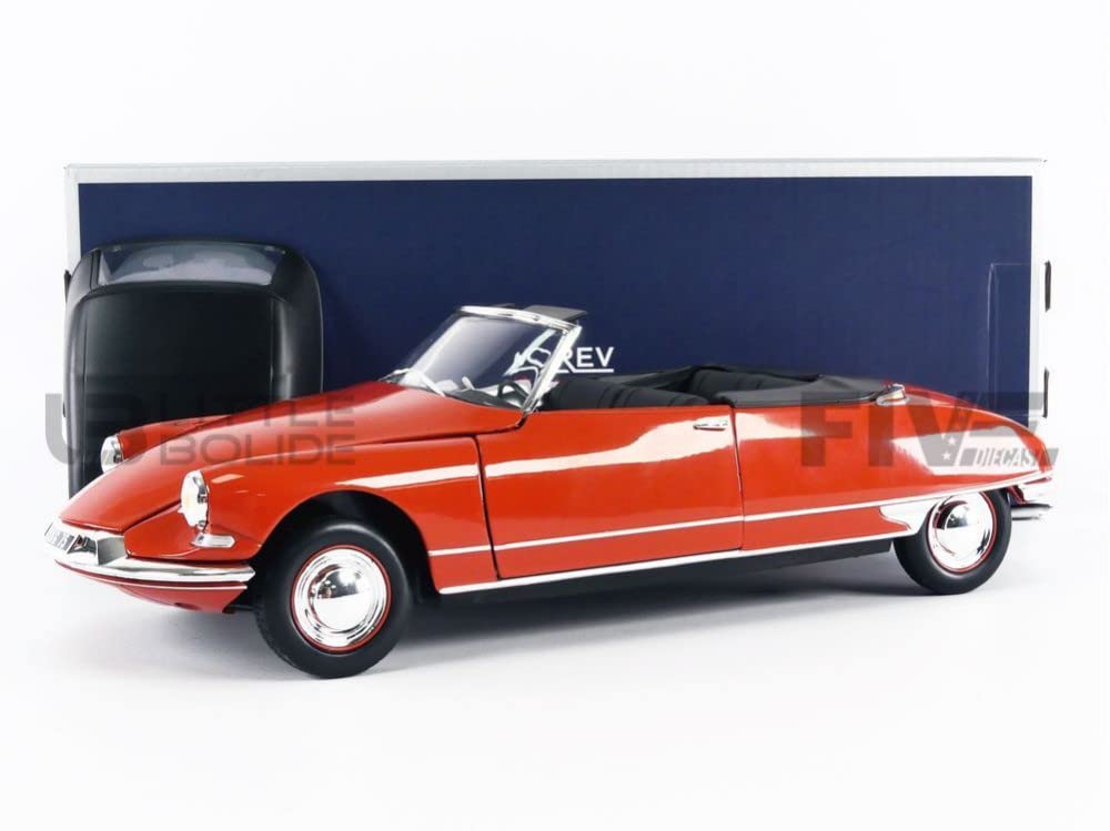 

Norev Citroen DS19 Cabriolet 1961 Corail Red 1/18