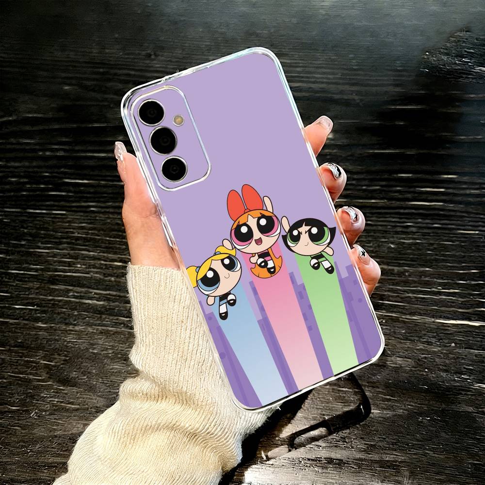 P-Powerpuffs G-Girls Phone Case For SamsungA10,12,20,21S,30,31,40,50,51,52,70,71 Transparent Cover