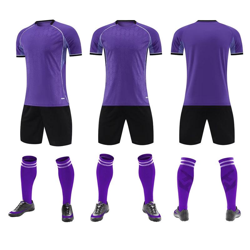 2026 Quick-Dry Children's Football Training Set with Printed Number - Short Sleeve Team Sportswear