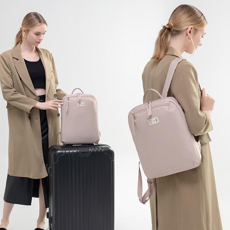 New Trendy Korean Version Simple Spring and Summer Light Commuting Computer Bag Oxford Cloth Backpack Large Capacity Backpack for Women