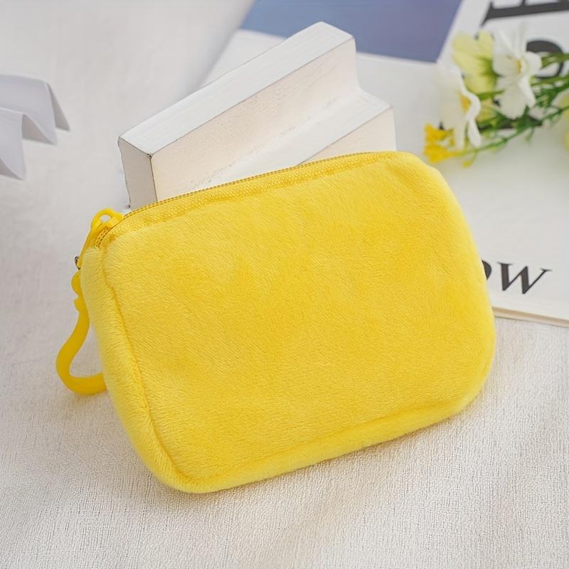 Women Plush Mini Handbag - Soft Zipper Coin Purse Wallet, Lightweight Wallet Suitable for, Travel, Everyday Use - Cute Casual Accessory