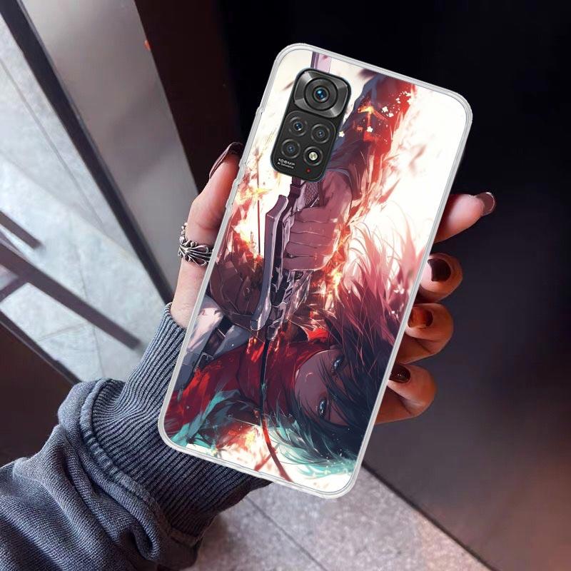 A-Attack On T-Titan Annie Mikasa Phone Case For Xiaomi Redmi Note 10 11 12 13 14 15 Pro Plus 11S 12S 14S 11T 11E 10S Soft TPU Ba