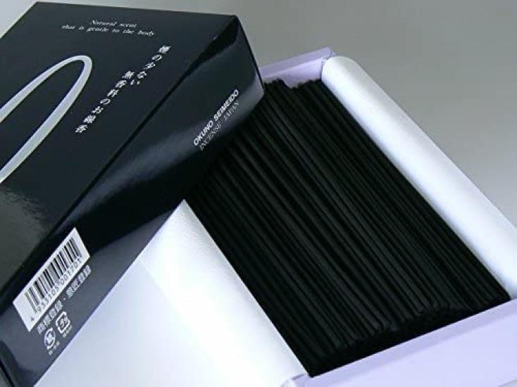 [Set of 2] Okuno Seimeido ZERO Incense (Extreme) Black, 130g x 2 Boxes, Light Smoke, Unscented (Low Smoke)