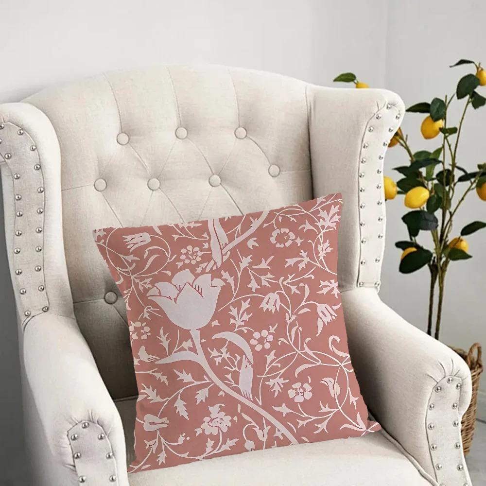 Retro Flower Pillowcase Dormitory Decoration Office Living Room Sofa Home Pillowcase