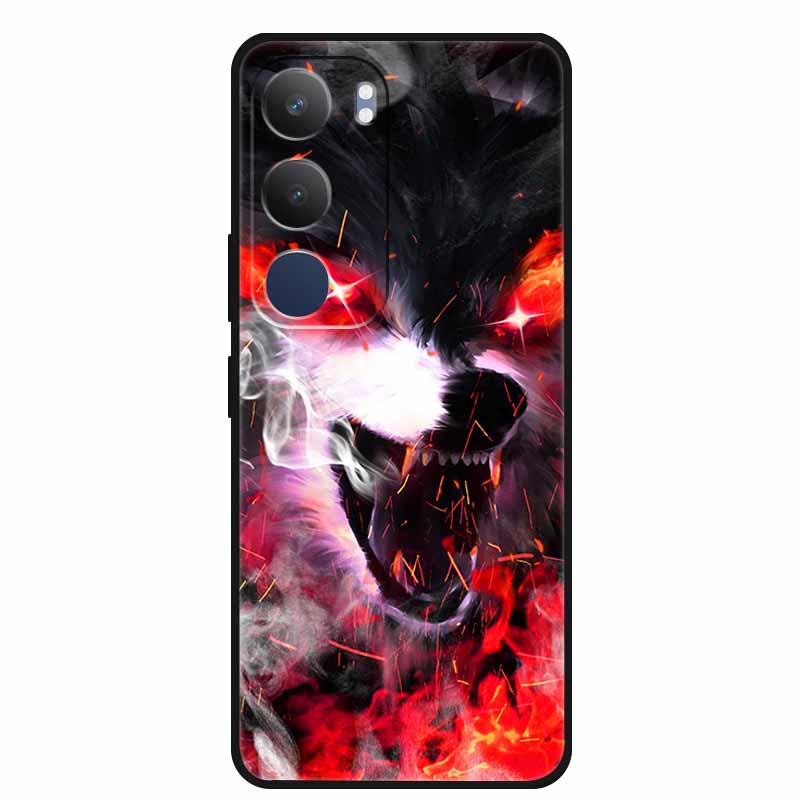 For Vivo Y19s 4G Case Y 19s 6.68" Soft Silicone TPU Phone Case for Vivo Y19s Pro 4G Cartoon Animal Shockproof Cover Y19 s Pro 4G