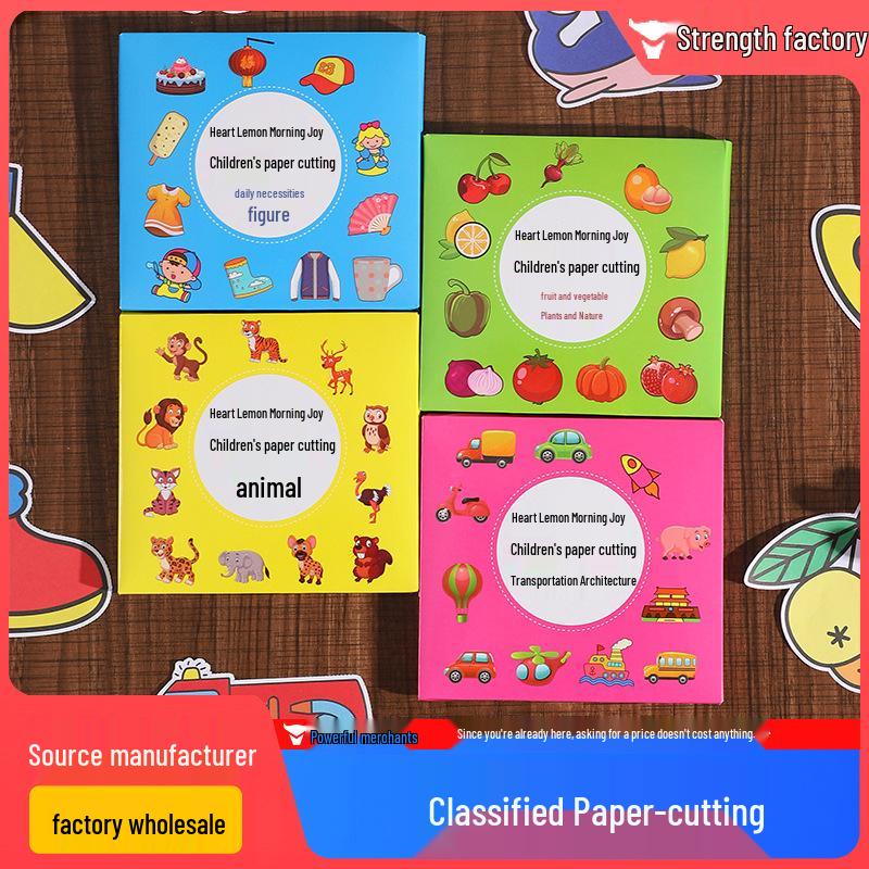 Kids' 3D Fun Origami & Paper Cutting Book Set for Ages 2-3