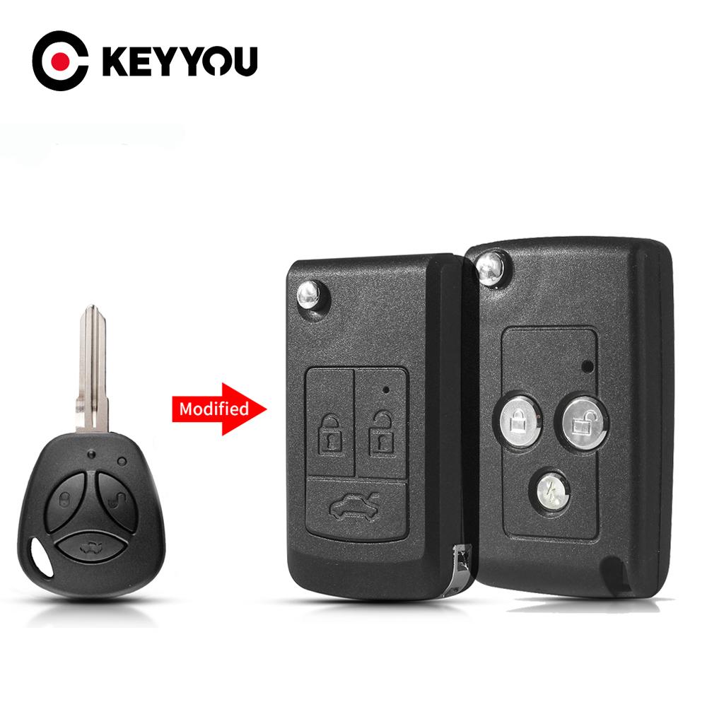 S 3 Buttons Replacement Modified Flip Car Key Shell For Lada Granta Vesta Sedan Remote Case Priora Kalina Niva Vaz