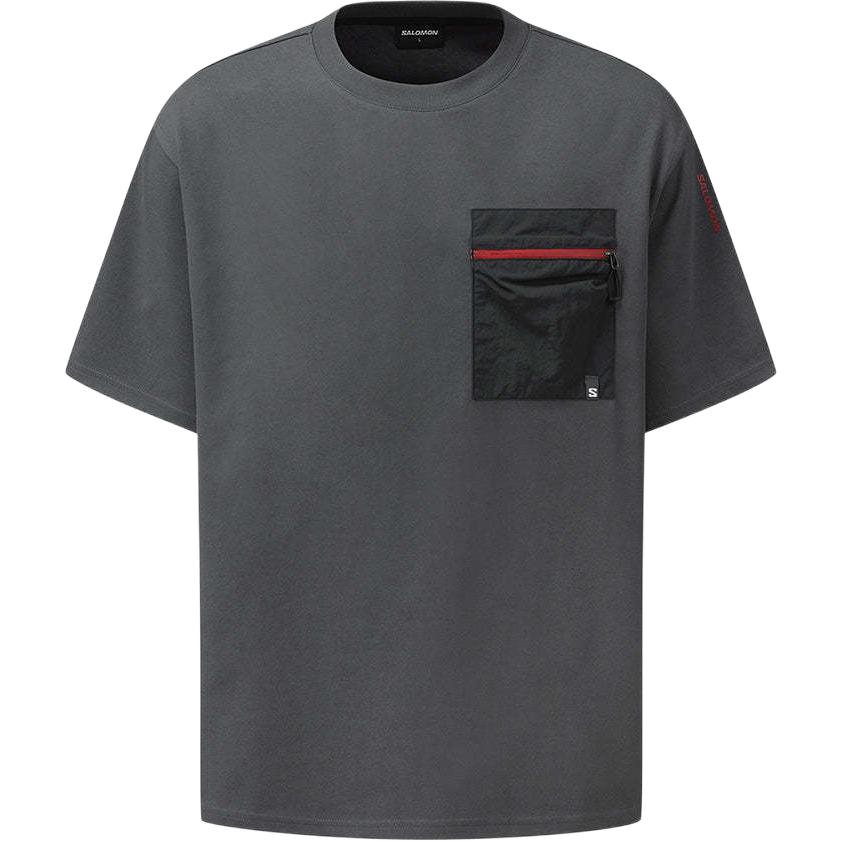 SALOMON UNI T Shirt Unisex Dark Charcoal LC2804200 M