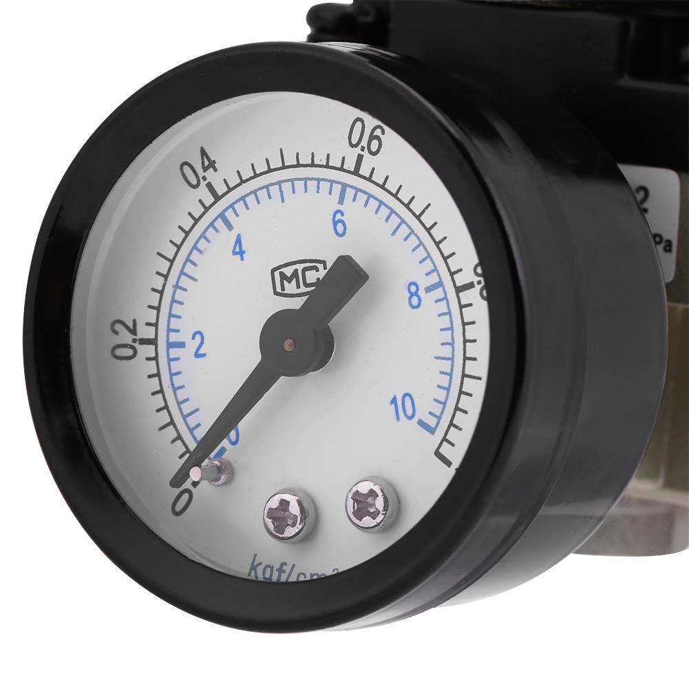 AR2000 02 G1 4 Air Source Gas Treatment Unit Filter Pressure Regulator With Gauge