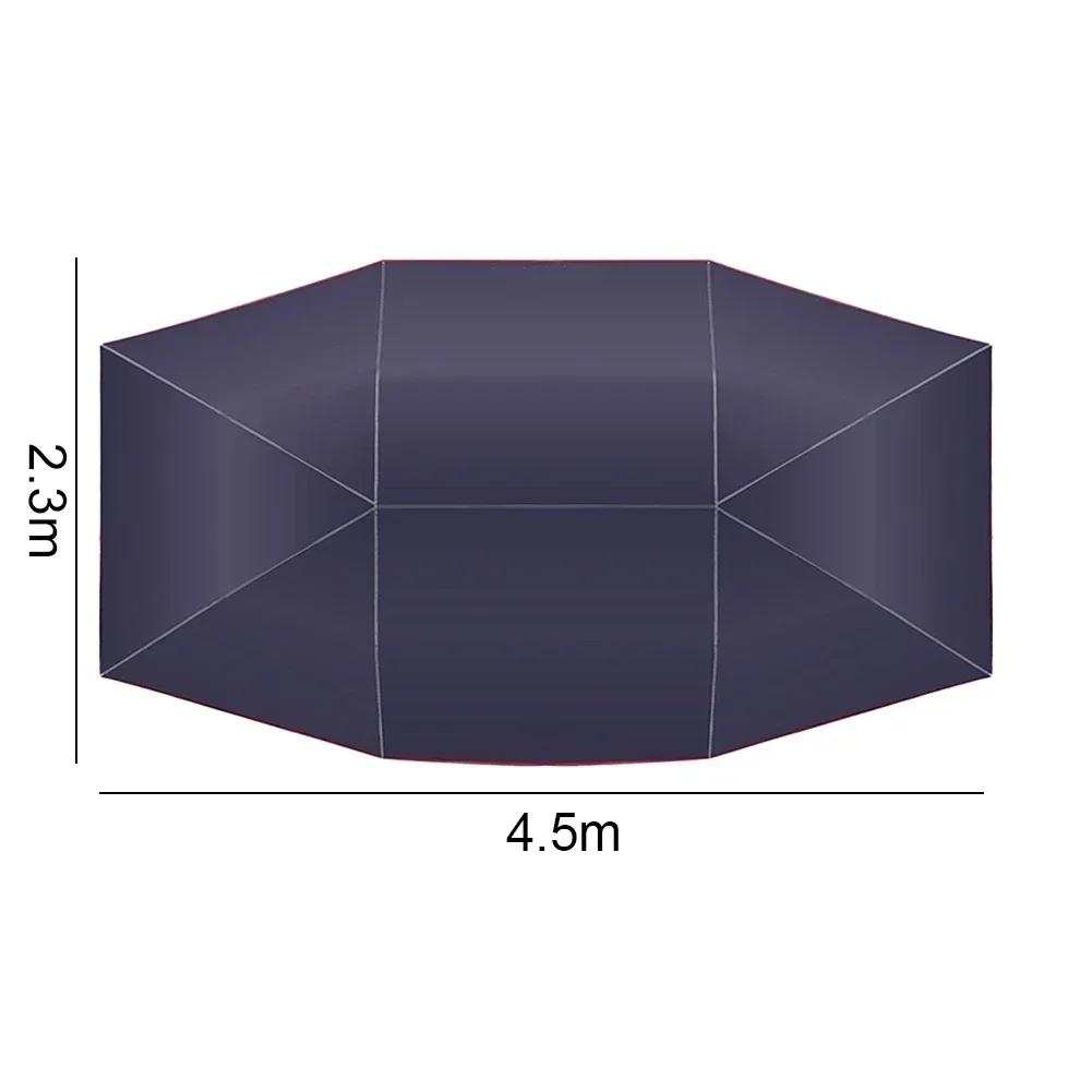 4.2x2.1m Car Summer Sunshade Umbrella Fully Automatic Folding Roof Summer Sunscreen Shed Remote Control Portable Canopy Cover