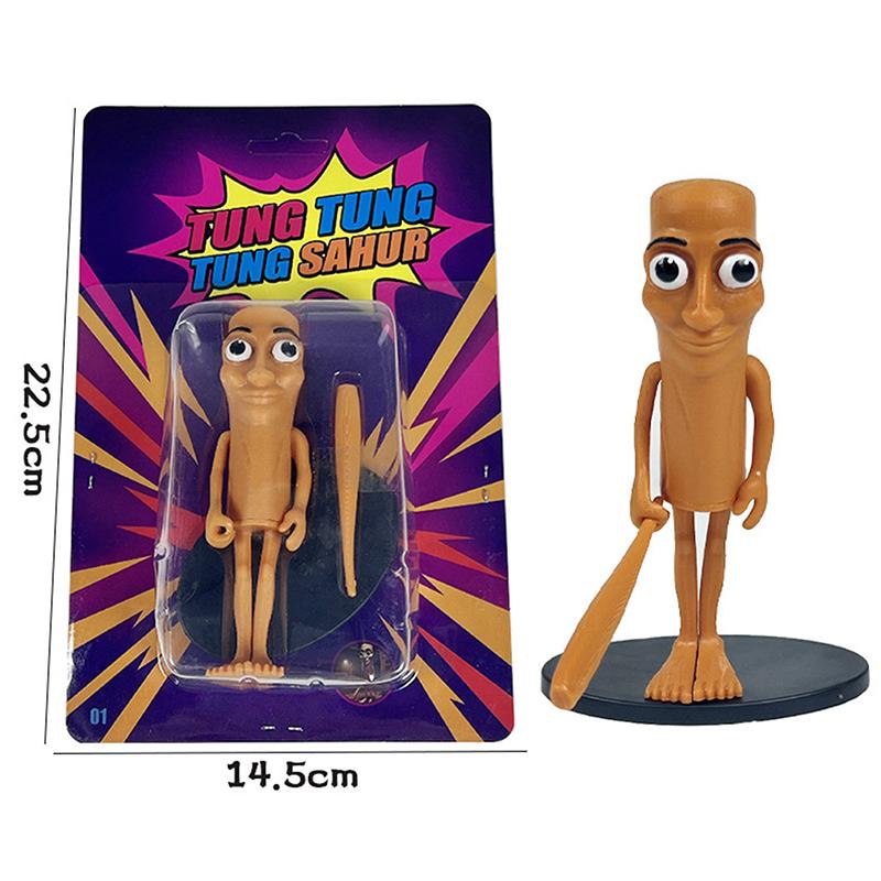 Tung Tung Tung Sahur Tralalero Tralala 3D Printed Toys Bombardiro Crocodilo Italian Brainrot Figurine Anime Dollhouse Miniatures