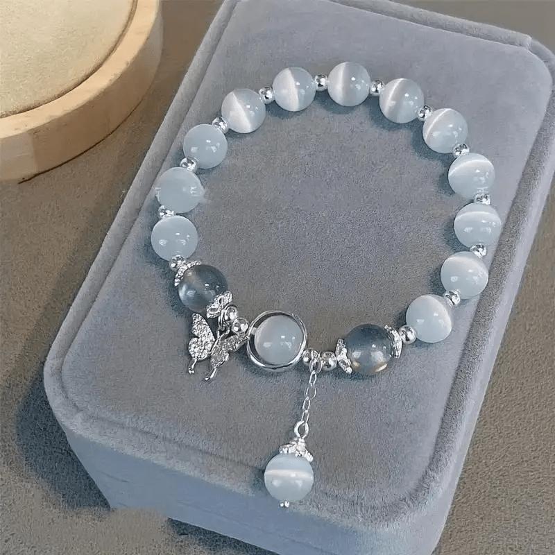 

1PC Women s Stylish Simple Beaded Butterfly Bracelet - Suitable for Daily and Party Wear, Daily Wear Gifts