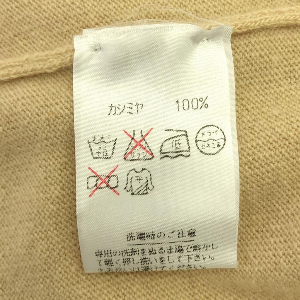 BALLANTYNE Cashmere Short Sleeve Turtleneck Sweater 38 Beige Knit Women Used