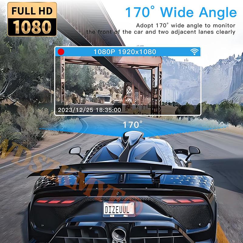 3 Channel Car Dvr 1080P Dash Cam for Car WIFI APP Control Front and Rear View Recorder Video Car Camera for Car Assecories