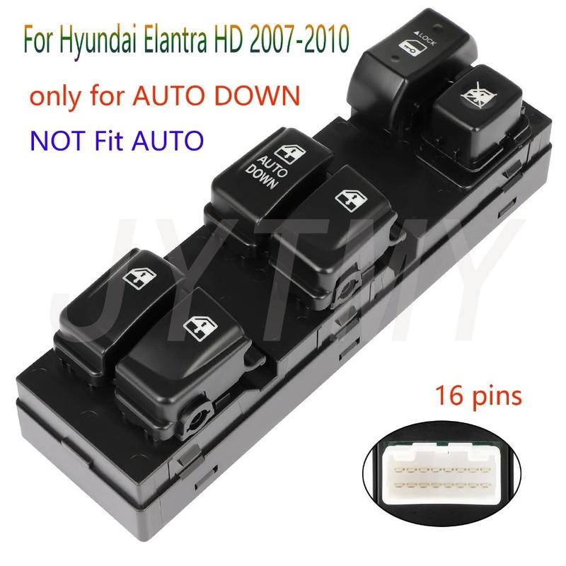

Car Accessories for Hyundai Elantra 2007-2010 Front Left LHD New Electric Power Master Window Switch Lifter Control Button Parts
