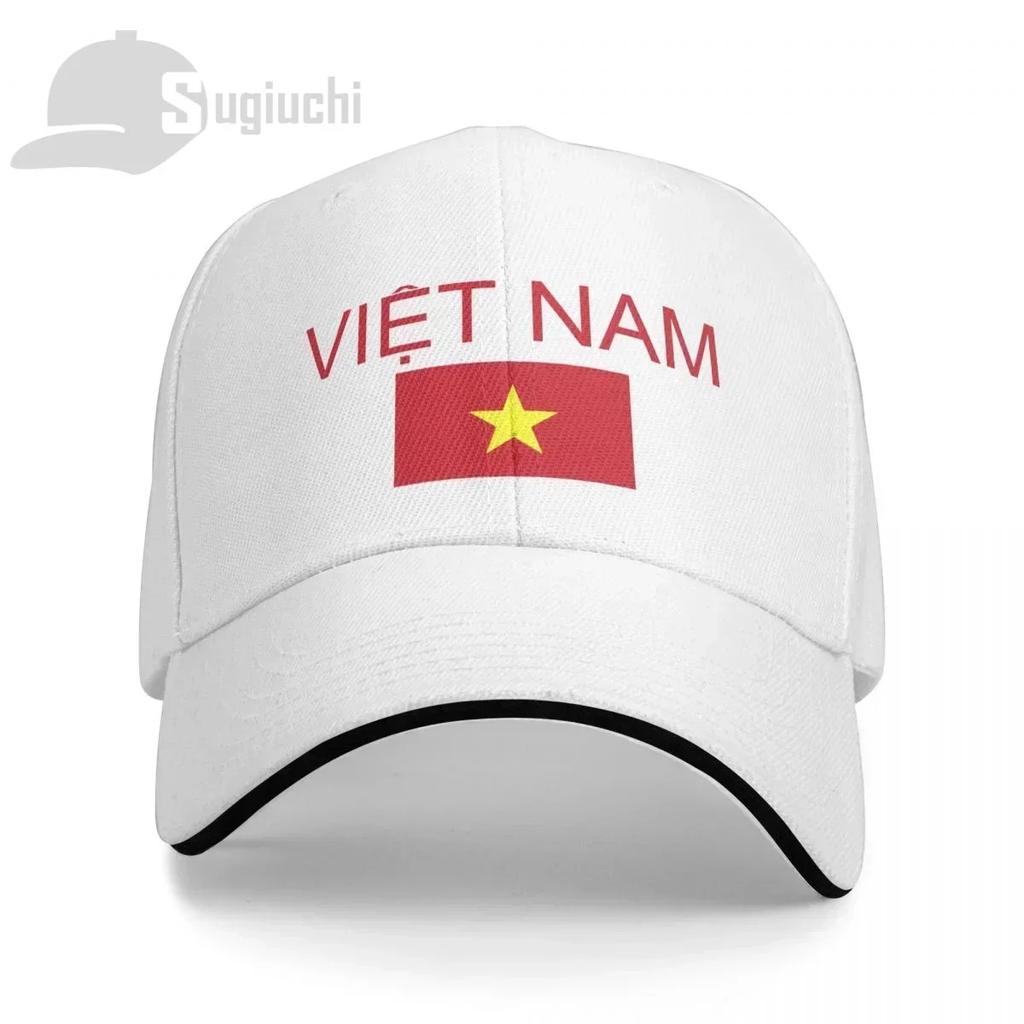 Vietnam Flag With Letter Baseball Cap Men Women Summer Unisex Hip Hop Caps Cotton Snapback Golf Hat Fishing Caps