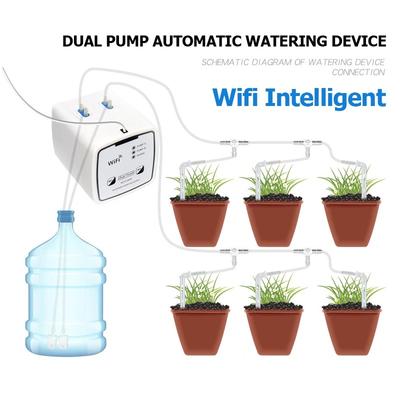 WIFI Intelligent Watering Device Double Pump Timed Automatic Drip Irrigation System for Garden Plant Flower Remote APP Control