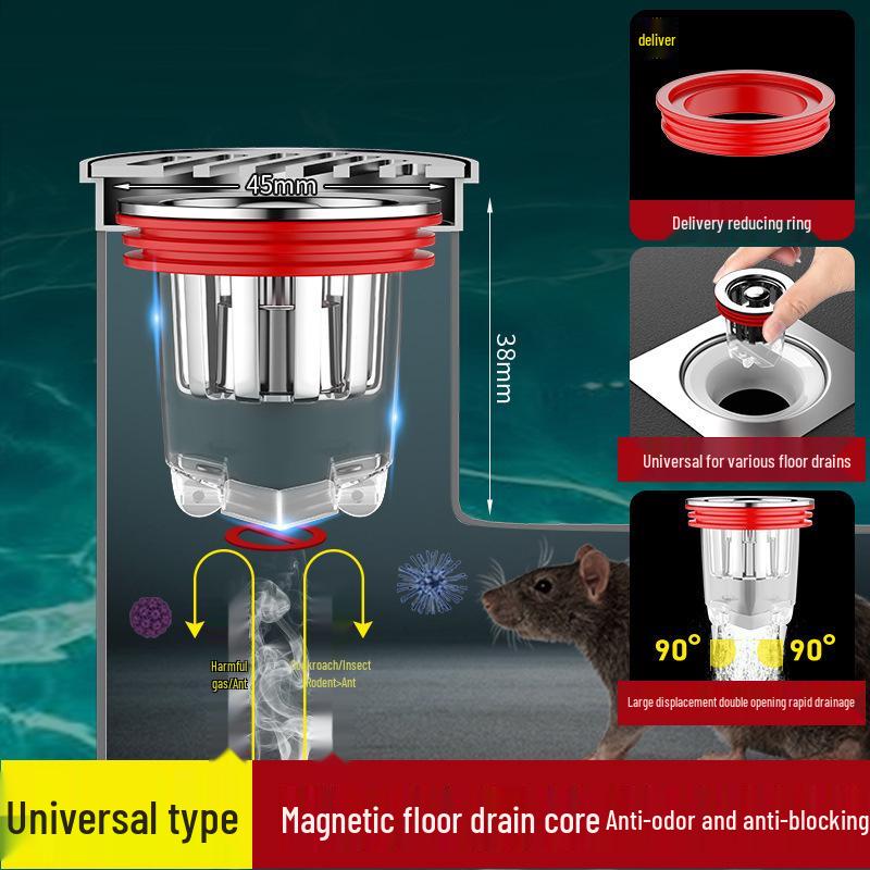 

Магнитный сливной сердечник для пола - Дезодорант для ванной комнаты против запаха с бесплатной доставкой для новичков