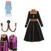 Frozen 2 Elsa Regina delle Nevi Anna Costume Cosplay per Bambini Elegante Abito da Principessa per Ragazze