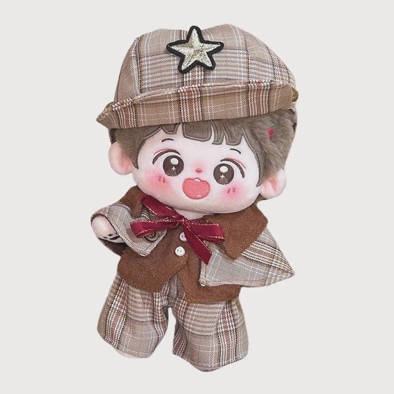 Haine universale de păpuși din bumbac de 20 cm: Ținută de pluș neutră din punct de vedere al genului, One Piece