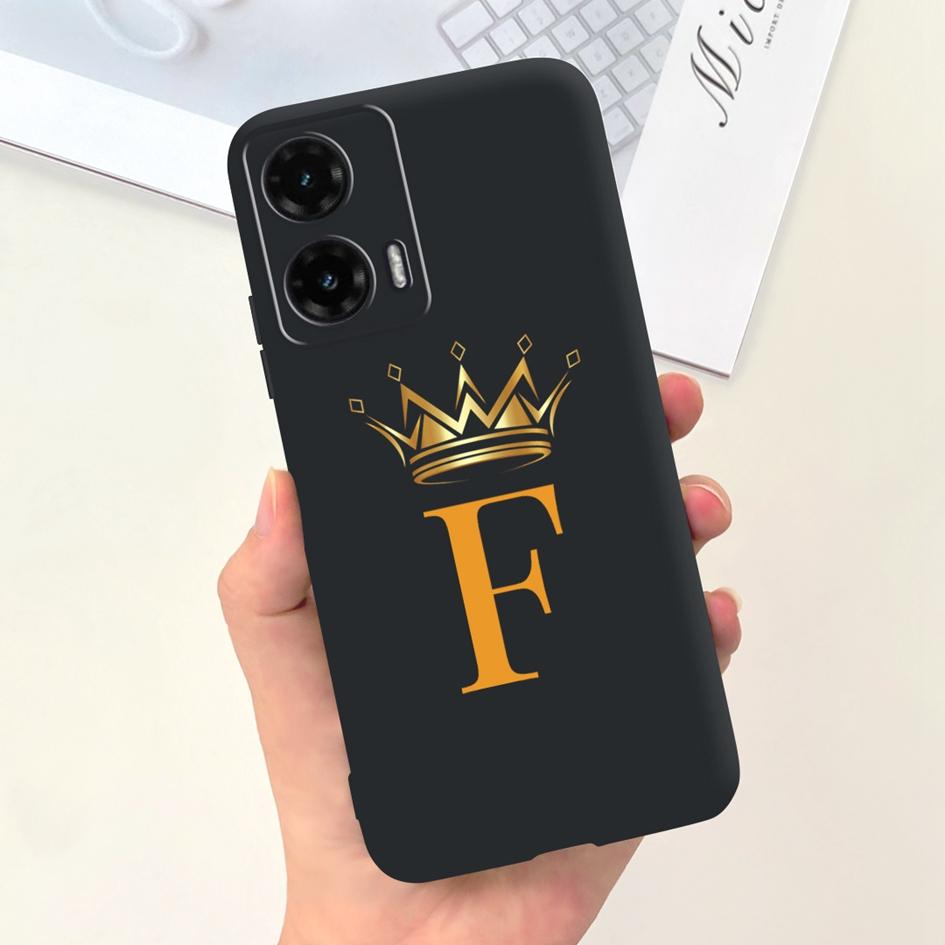 For Motorola Moto G35 5G Case G 35 Cover Cute Crown Letters Soft Silicone Back Cover For Moto G35 2024 Phone Case MotoG35 Fundas