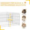 Free-Range Enclosure Puppy Playpen Puppy Fence Playpen Puppy Gate for Animals 8-Piece W63 x H60 cm