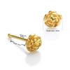 KODY PIERCING 14k Solid Gold Nose Piercing With Rose Design - Quality Piercing