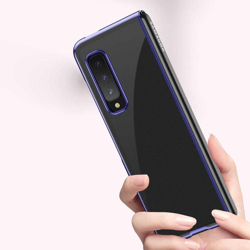 Premium Metallic Frame Blue Case for Samsung Galaxy Fold