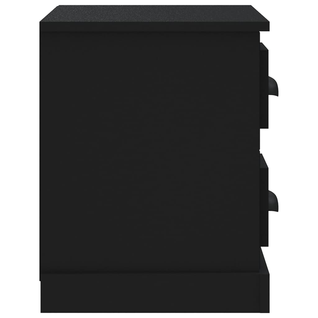 Nightstand Black 60x35.5x45 cm