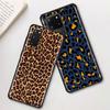 Capa de telefone para Samsung Galaxy S20 Ultra FE 5G S10 Lite S9 S8 Plus S7 Edge S10e TPU Capa de concha preta Sexy Leopard Print Panther