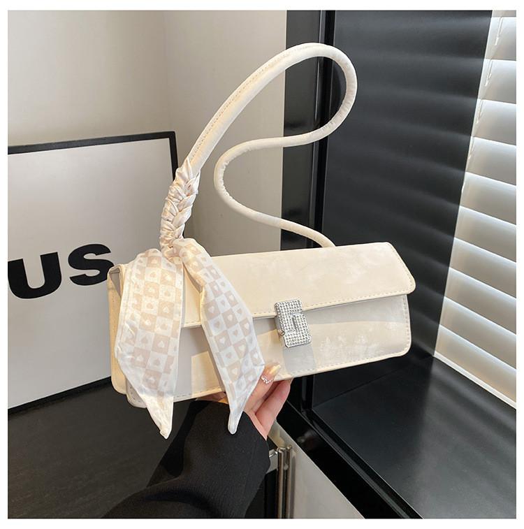 Pu Small Square Shoulder Bag For Women With Phone Pocket In Street Style For Daily Use