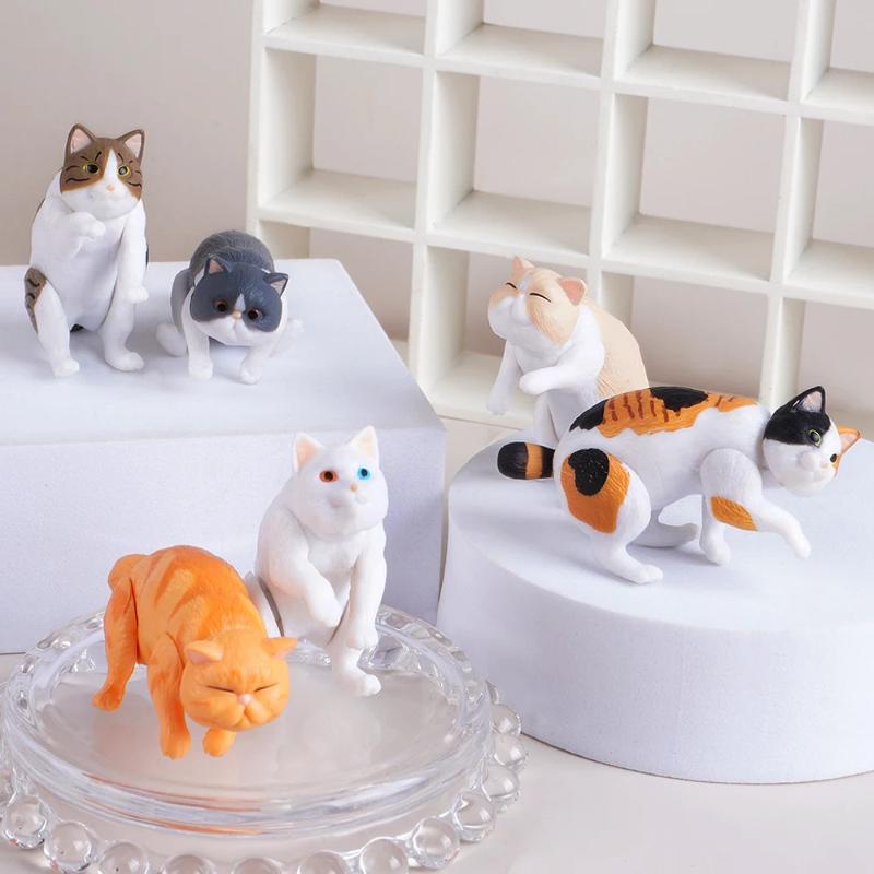 1 Set Micro Landscape Dollhouse Model Cat Trees Scratcher Deccoration Accessories Toy Mini Cat Ornament