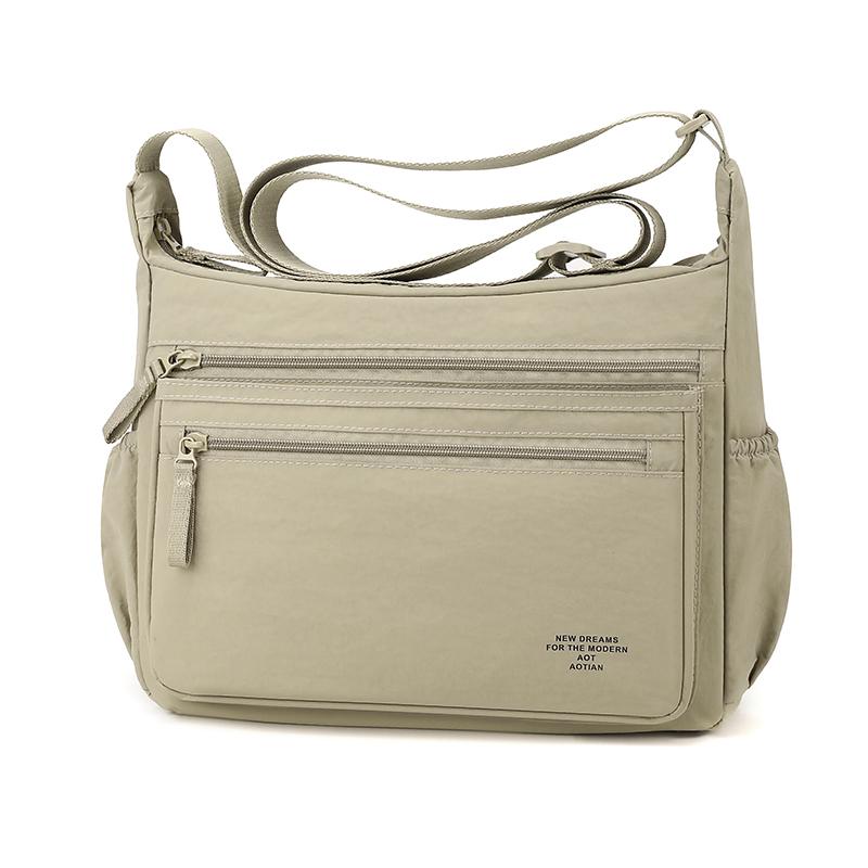 Nylonowa torba crossbody z wieloma kieszeniami na zamek błyskawiczny Regulowany pasek dla mężczyzn i kobiet