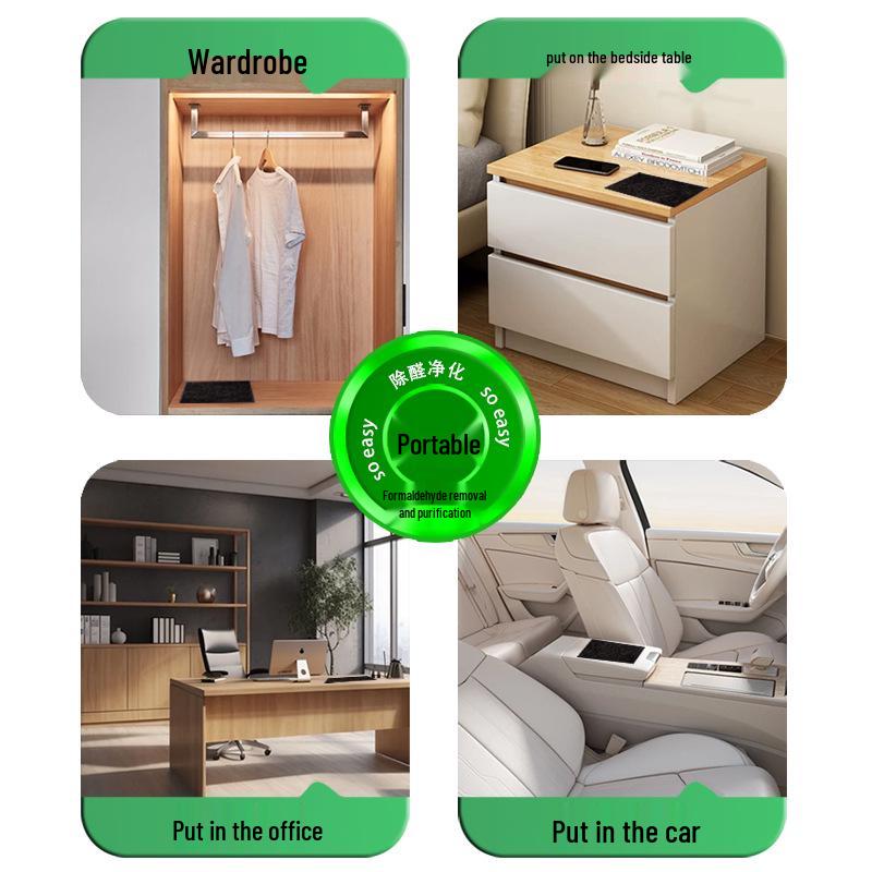 Active Manganese Formaldehyde Removal Tablets for New House, Car & Wardrobe - Odor Absorption & Decomposition
