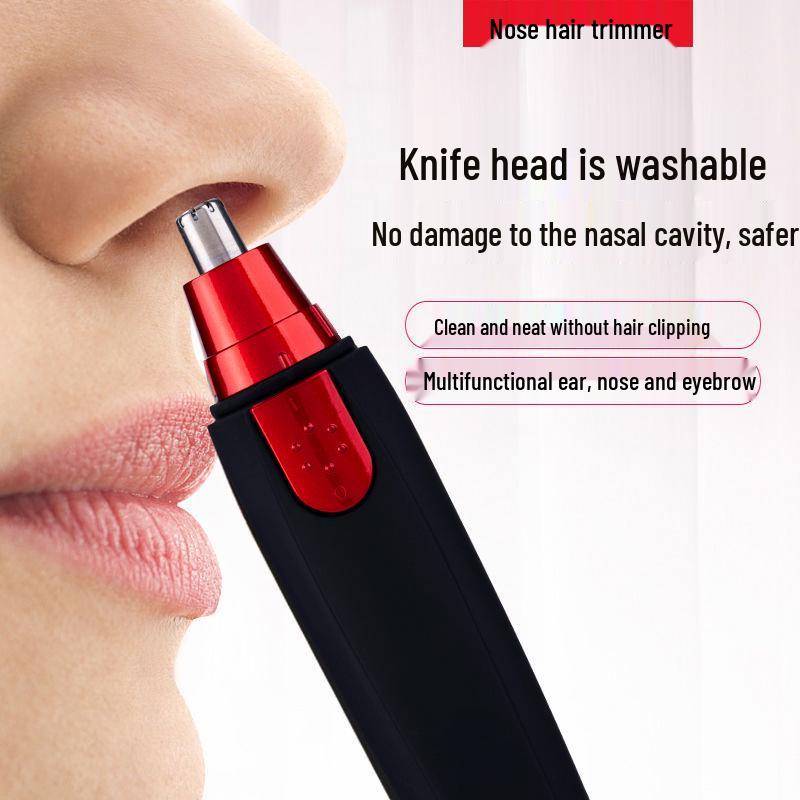 Electric Nose & Eyebrow Trimmer with Mini Blades YD-105 красный