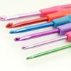 2.0-5.0mm 14cm Set of Colourful Aluminium Crochet Hooks Needles with Handle 6pcs