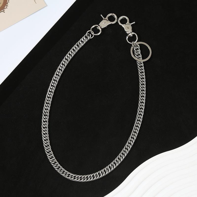 

Universal Metal Chain Pants Accessory: Hip Hop Rock Style with Ring Pendant. Perfect for Daily Wear and Fashion Trends.
