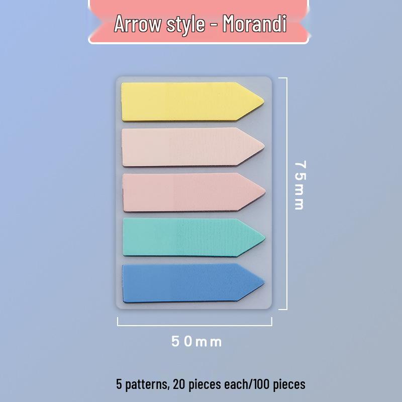 Triangle & Round Segmented Pull-out Strong Adhesive Sticky Notes for Memos
