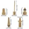 10Pcs Bike Tire Valve Adapter,   Valve Adapter French Brass Conversion Set for Nozzle Nozzle Tool   Tool