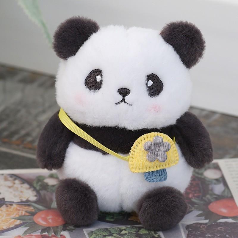 Adorable Panda Plush Keyring With Magnetic Circles For Kids Bag Decor And Gift