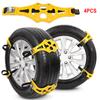 Snow Tire Chains for Car/SUV/Truck - 4 Pcs Emergency Traction Thick Belt, Portable Mud Snow Anti-Slip Chains